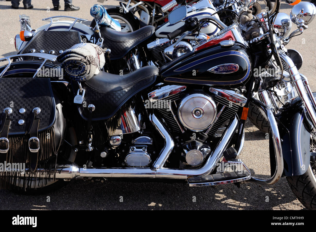 Harley - Davidson Fatboy, moto, made in USA Banque D'Images