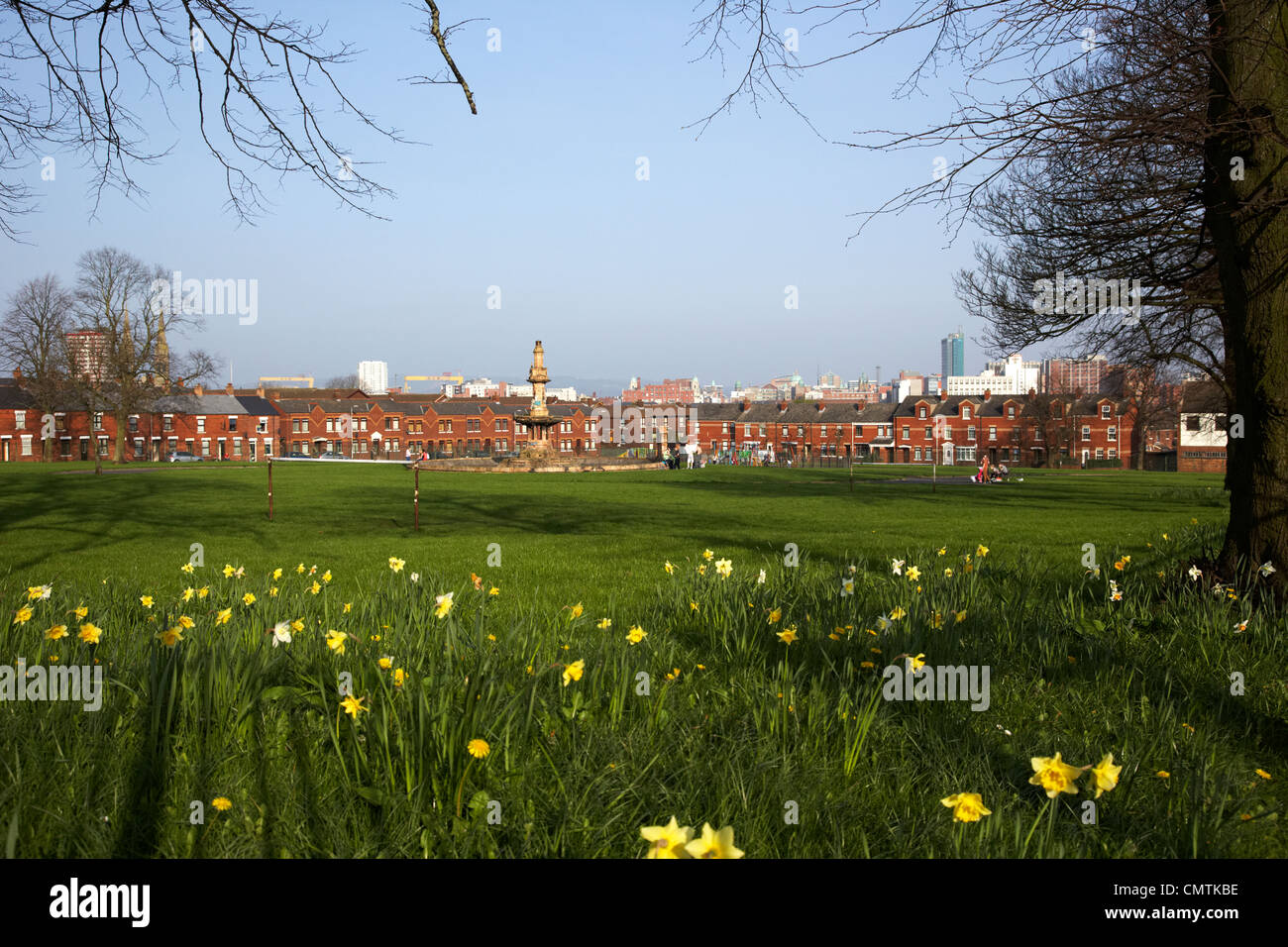 Dunville park lower falls road gaeltacht trimestre belfast irlande du nord uk Banque D'Images