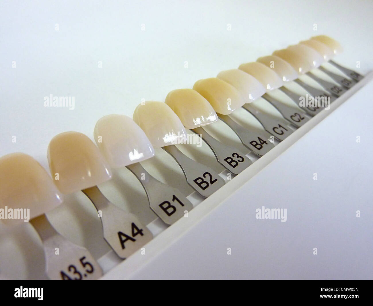 Guide de l'ombre dentaire Photo Stock - Alamy