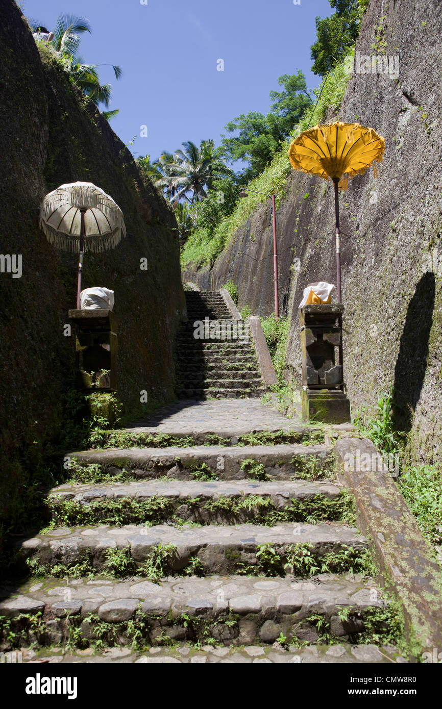 Kawi Ganung 'le temple rocheux' à Bali, Indonésie Banque D'Images
