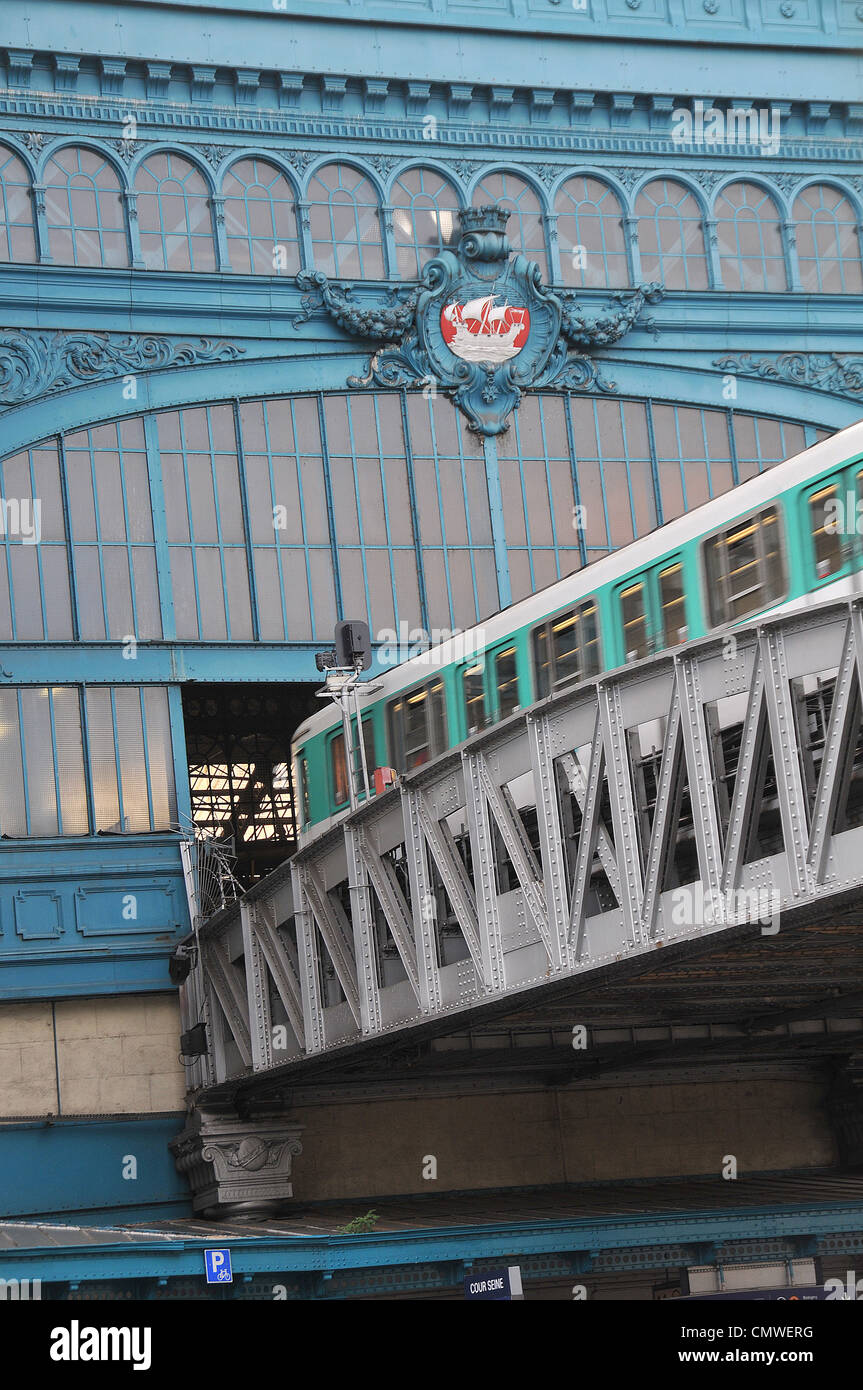 La station de métro Austerlitz Paris France Banque D'Images
