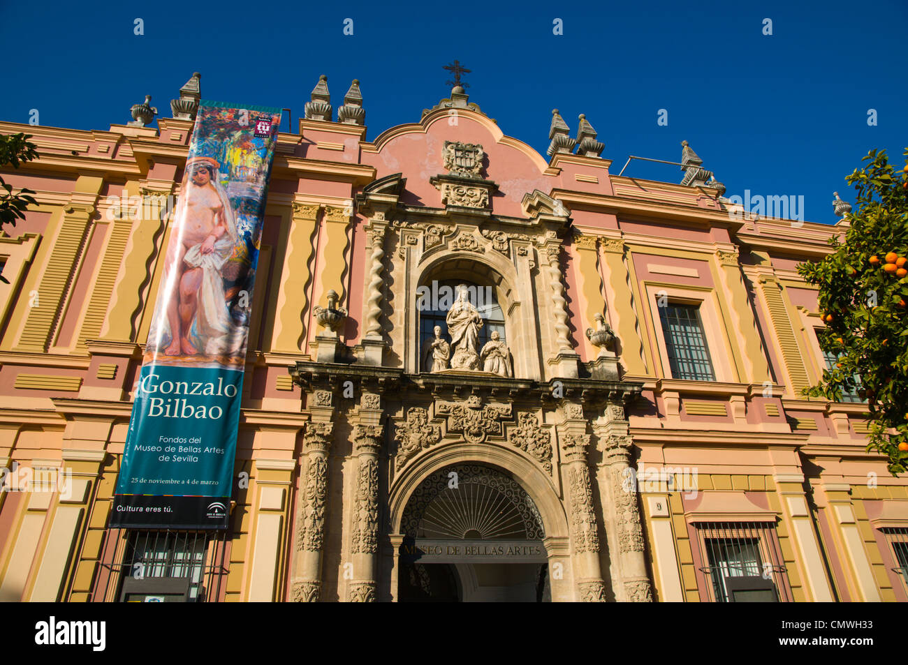 Museo de Bellas Artes museum Le musée des beaux arts à Plaza de Museo square centre de Séville Andalousie Espagne Banque D'Images