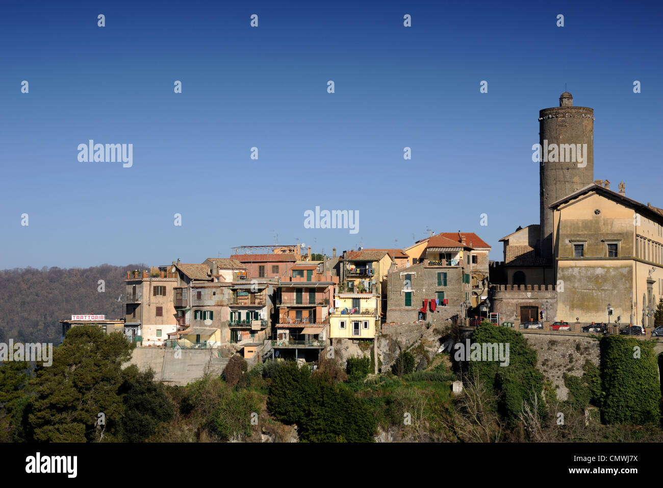 Italie, Latium, village de Nemi Banque D'Images