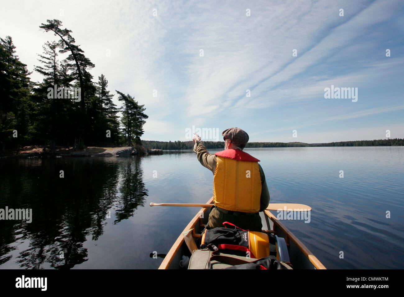 Big Trout Lake, Algonquin Park, Ontario Banque D'Images