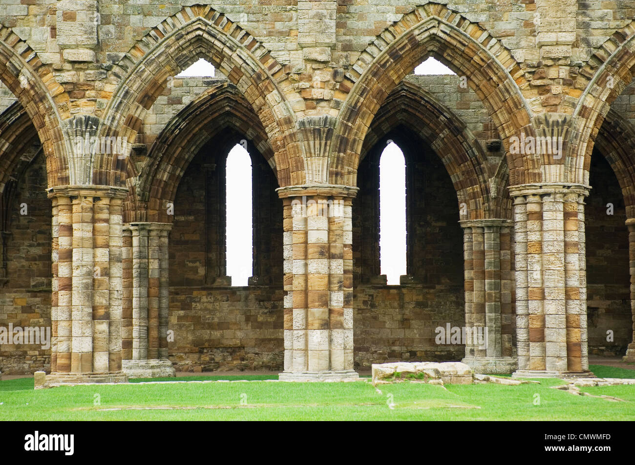 L'Abbaye de Whitby, North Yorkshire, Angleterre. Banque D'Images