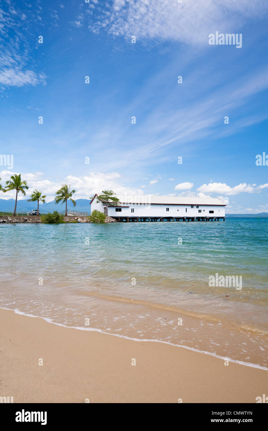 Sucre historique Quai. Port Douglas, Queensland, Australie Banque D'Images