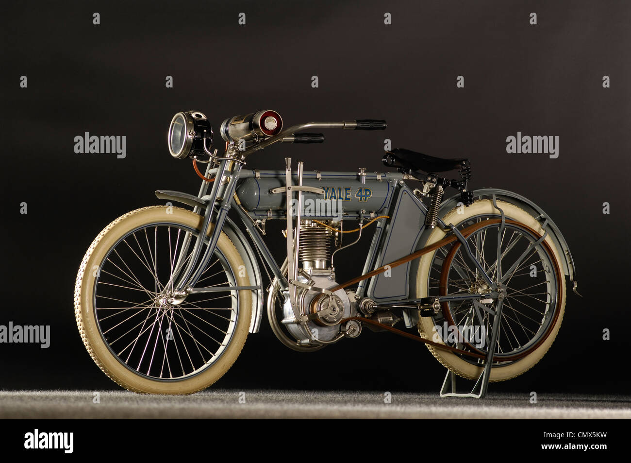 1912 moto hp 4Yale Banque D'Images