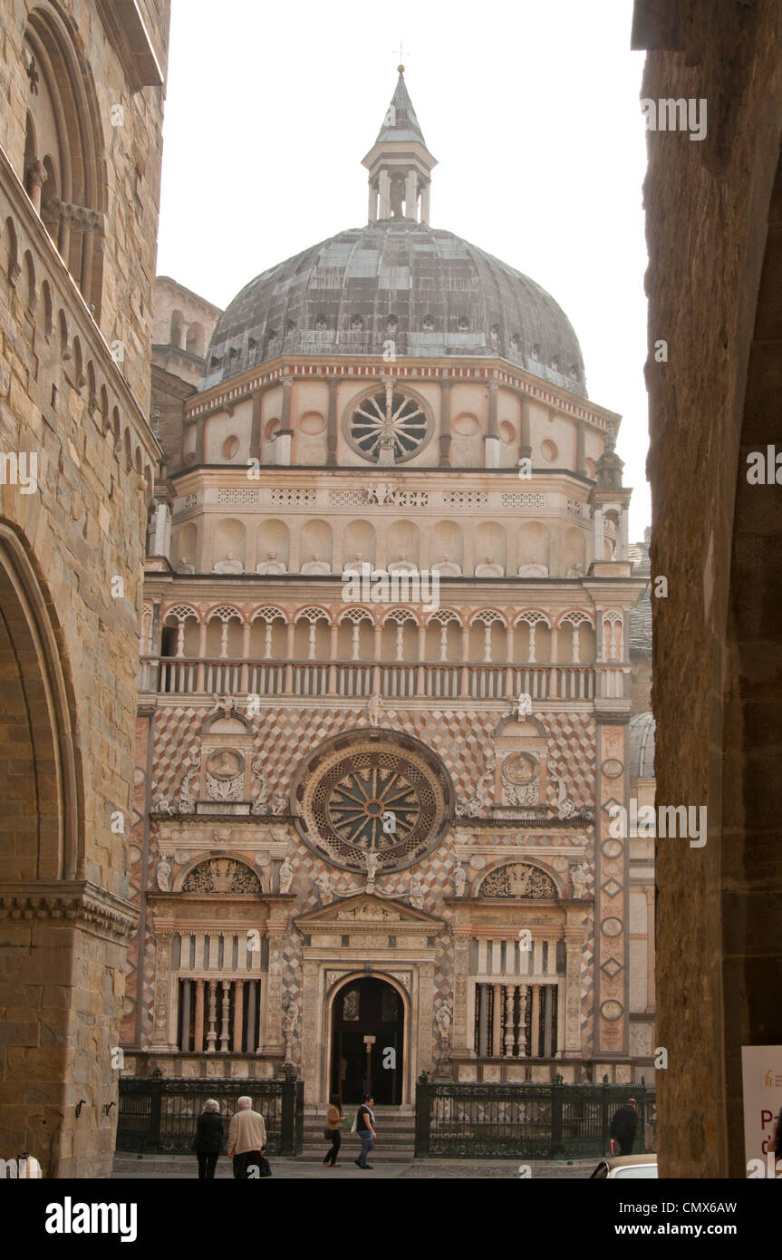 Cappella Colleoni chapelle catholique à Bergame Città Alta Italie Banque D'Images
