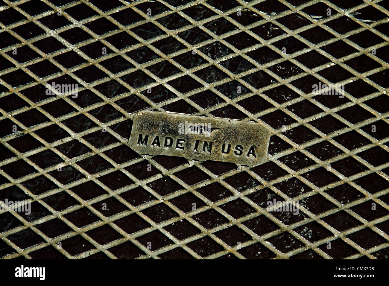 L'étiquette Made in USA Banque D'Images