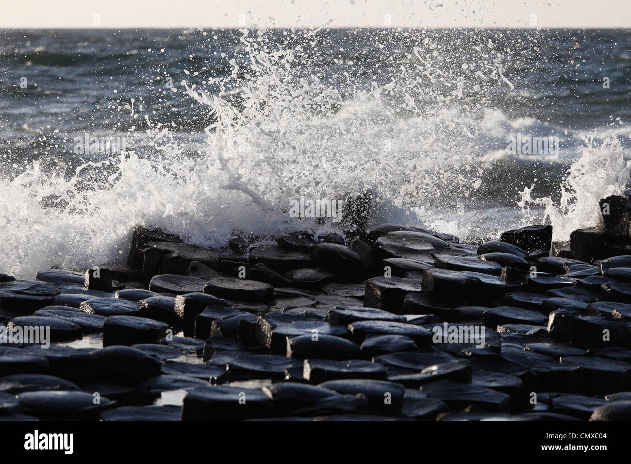 Royaume-uni, Irlande du Nord, le comté d'Antrim, vue de causeway coast Banque D'Images