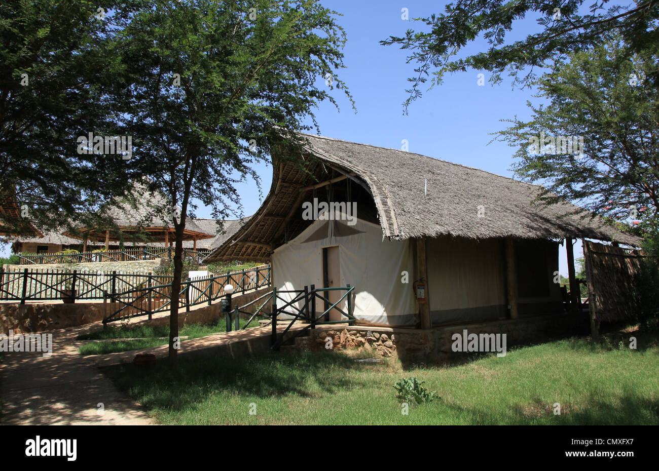 Kenya Safari Lodge Banque D'Images