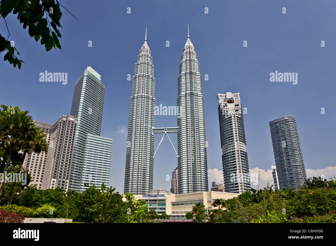 Les Tours Petronas à Kuala Lumpur, Malaisie Banque D'Images