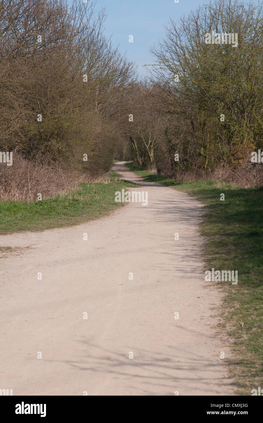 Les lignes sentier, Kippax Banque D'Images