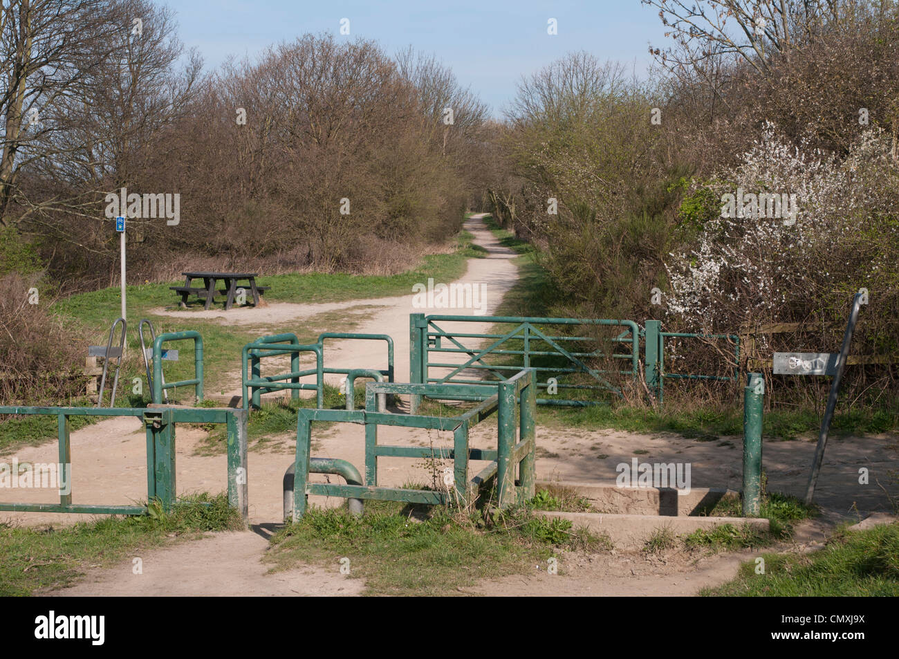 Les lignes sentier, Kippax Banque D'Images