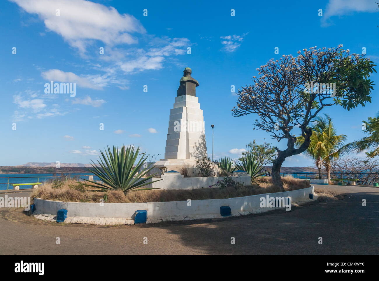 La statue du Maréchal Joffre à Diego Suarez (Anrsiranana), au nord de Madagascar Banque D'Images