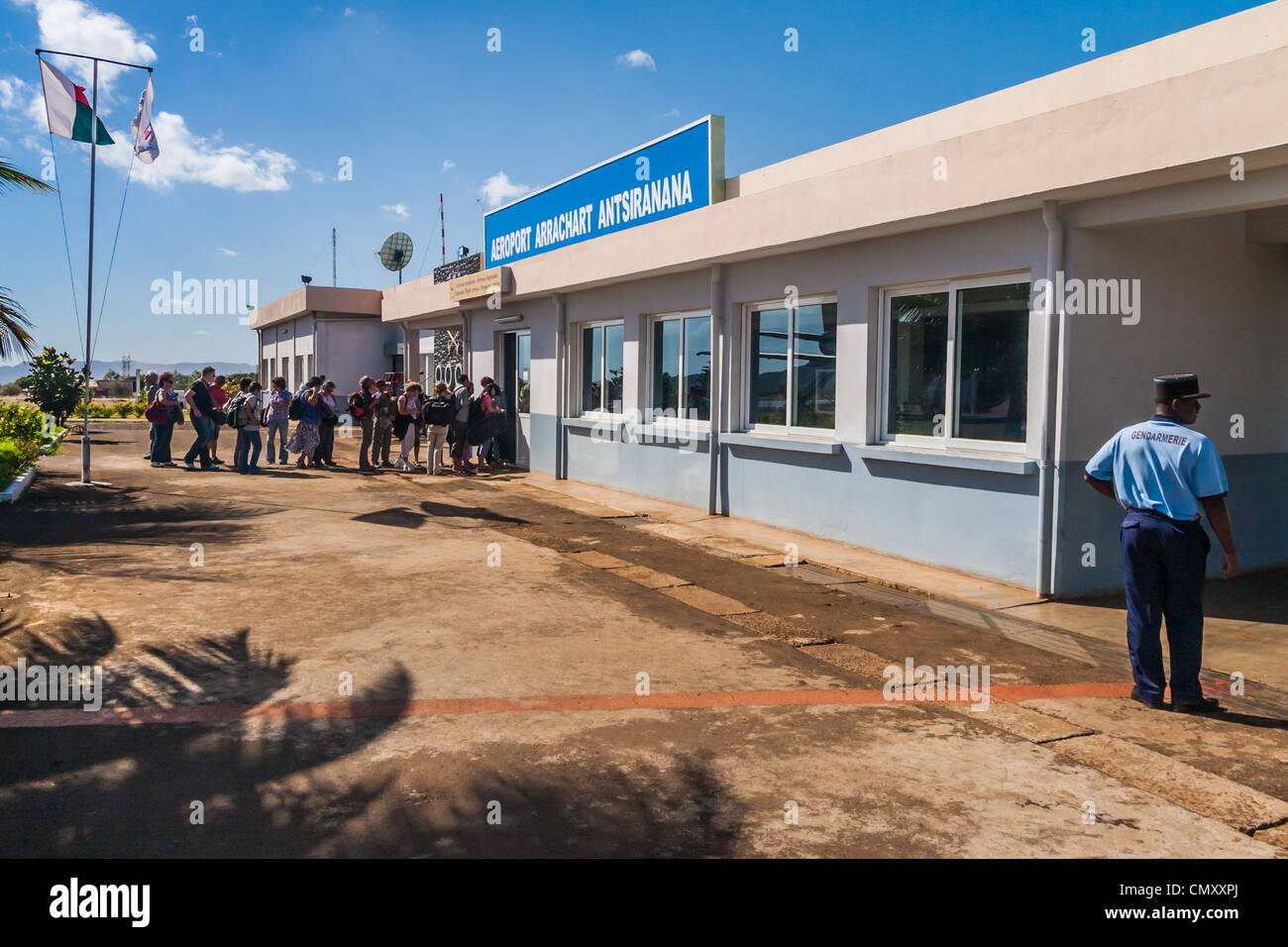 L'aéroport Arrachart d'Antsiranana (Diego Suarez), au nord de Madagascar Banque D'Images