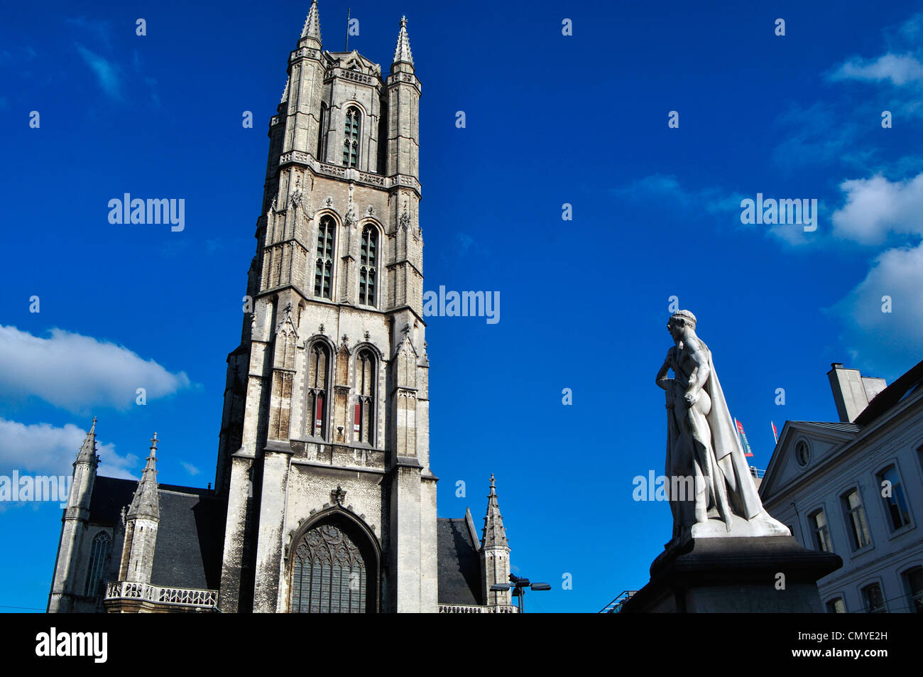 Belgique, Flandre, Gand, la cathédrale Saint-Bavon, le Beffroi, Saint Baafskathedraal Banque D'Images