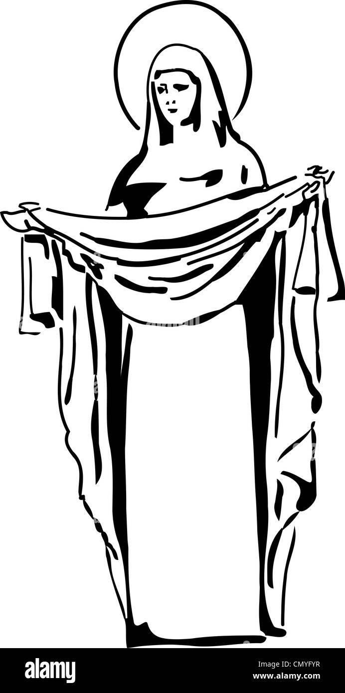 Une Image En Noir Et Blanc De La Vierge Marie Photo Stock Alamy Une Image En Noir Et Blanc De La Vierge Marie Photo Stock Alamy