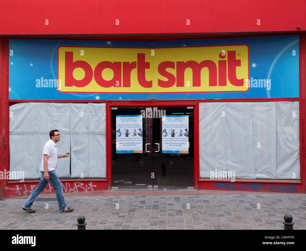 Fermé Bart Smit, magasin de jouets à Bruxelles, Belgique Photo Stock - Alamy