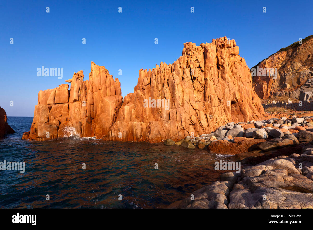 Red Rocks, Méditerranée, Arbatax, Sardaigne, Italie Banque D'Images