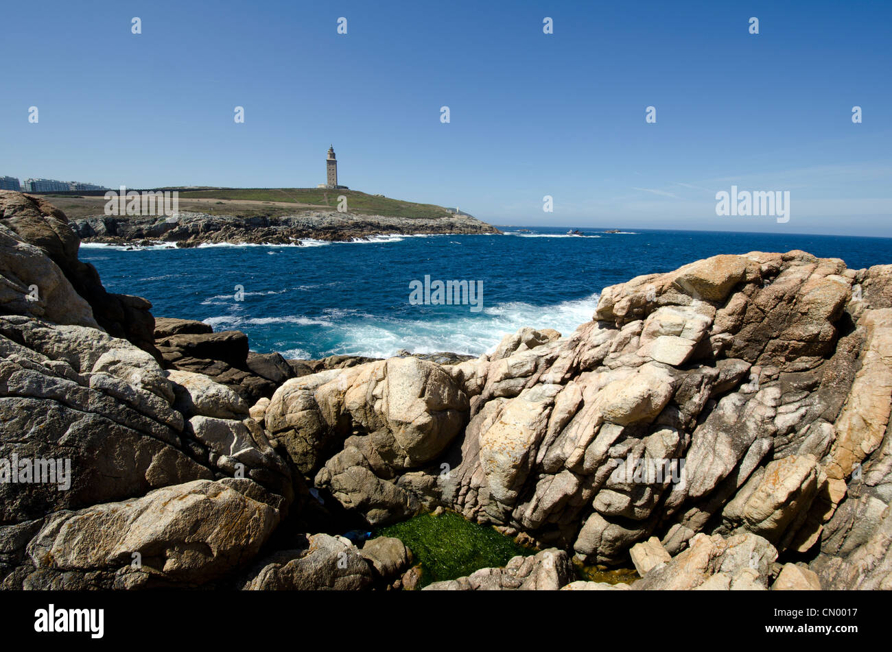 La tour d'Hercule à La Corogne - Espagne Banque D'Images