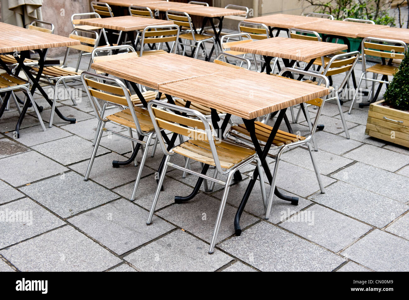 Un café vide Gutenberg. Banque D'Images