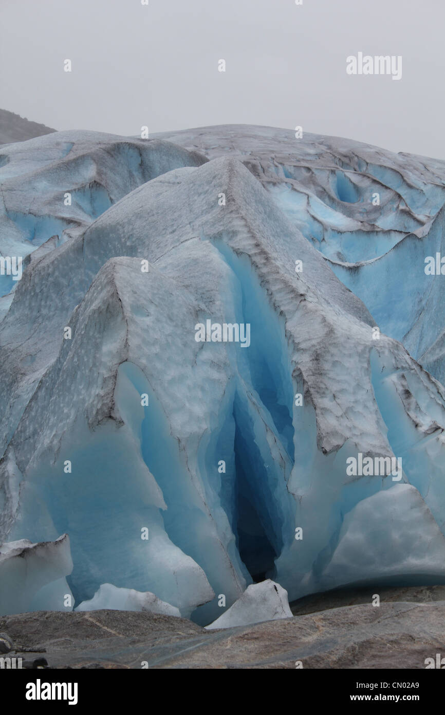 Glacier en Norvège Banque D'Images