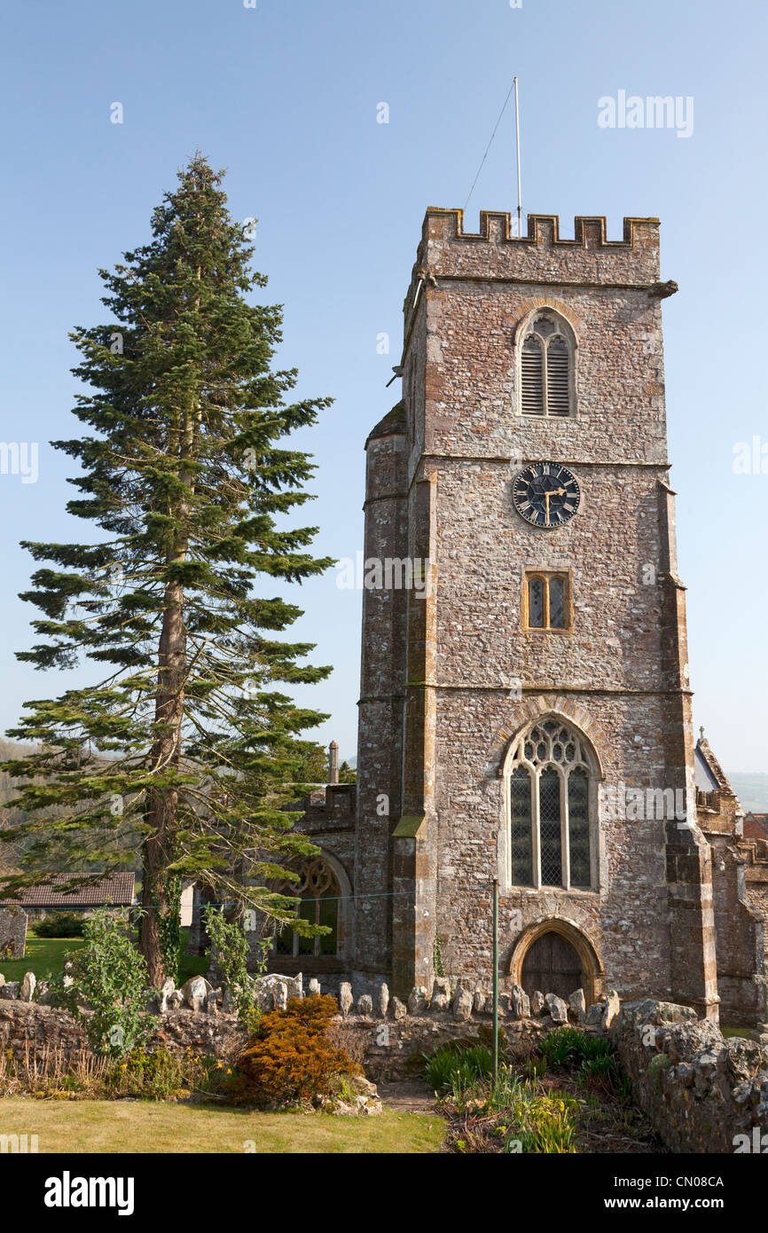 L'église de St Jean le Baptiste, Yarcombe, Devon Banque D'Images