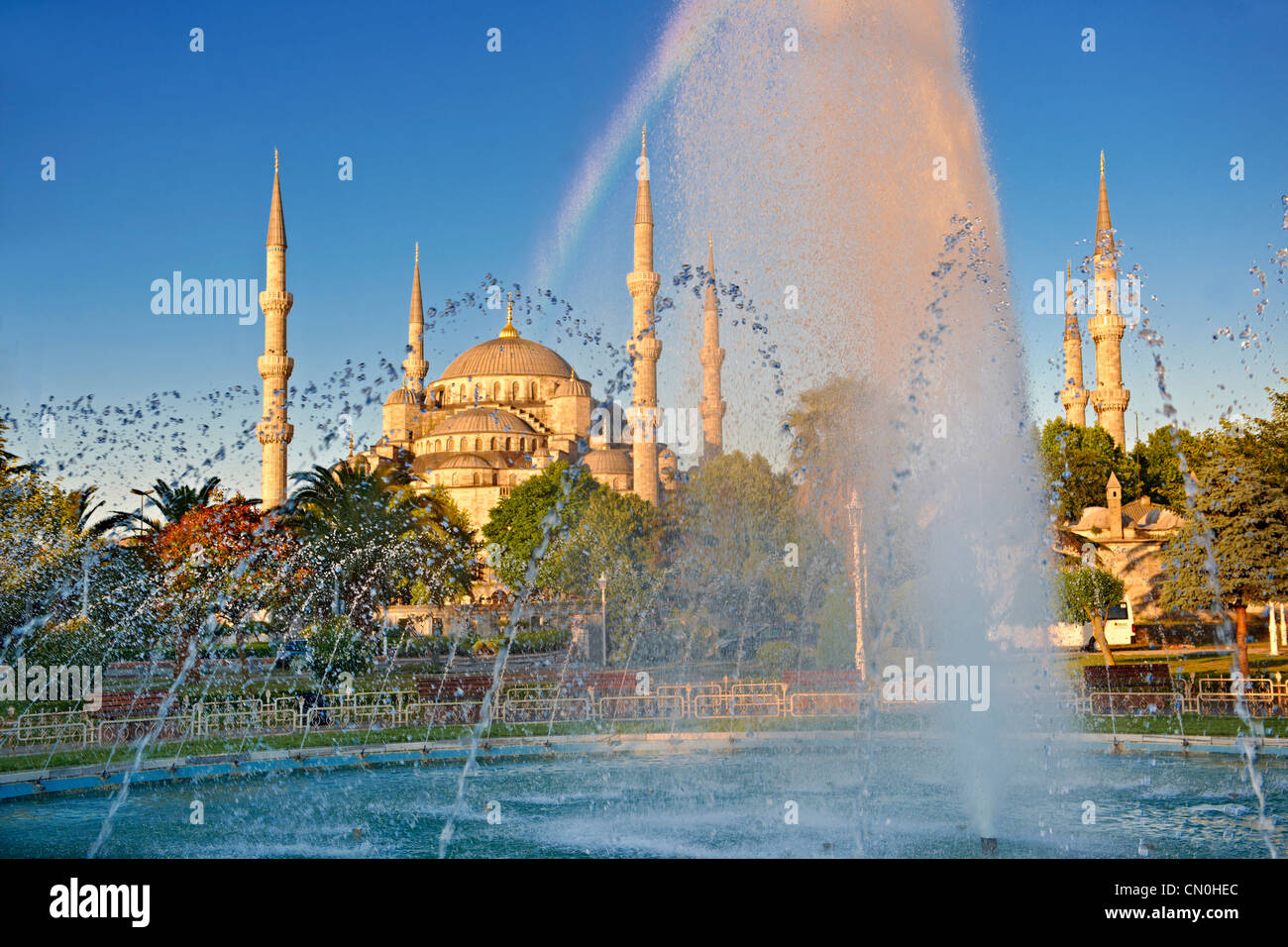 La Mosquée Bleue (Sultanahmet Camii) Istanbul, Turquie Banque D'Images