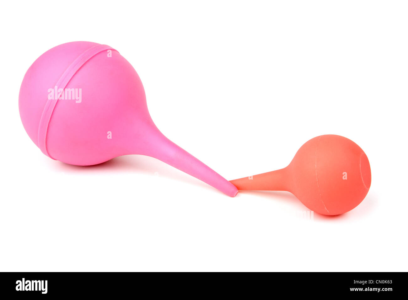 L'ampoule du côlon pour les procédures sur un fond blanc Banque D'Images