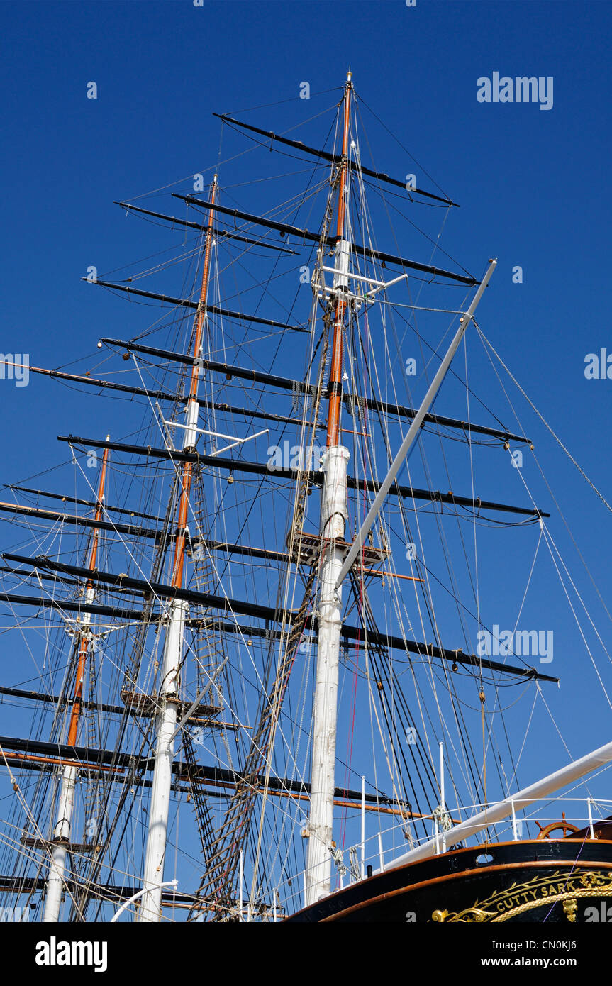 Cutty Sark tea clipper, Greenwich, London, Royaume-Uni Banque D'Images