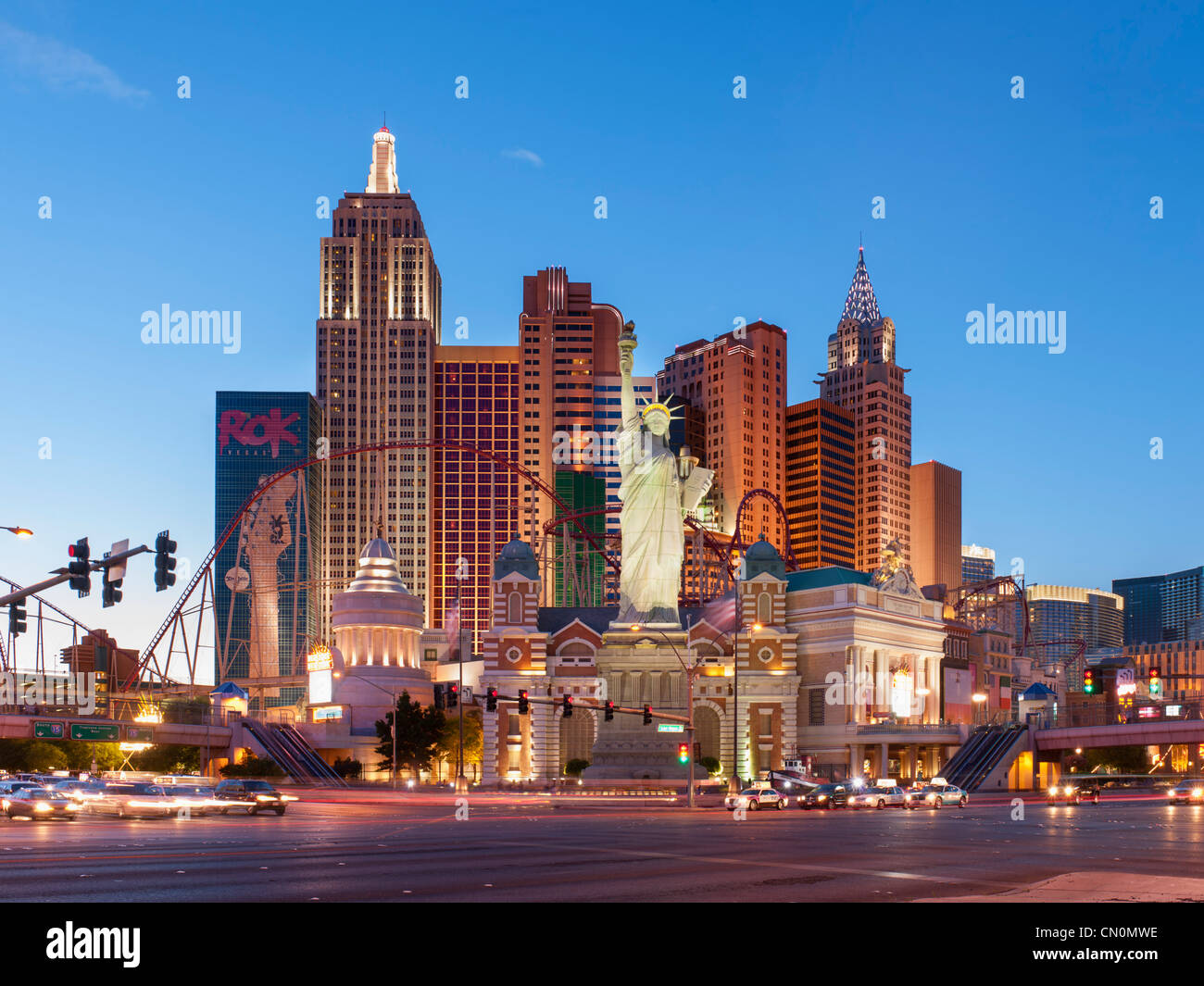 New York New York, Las Vegas Paradise Banque D'Images