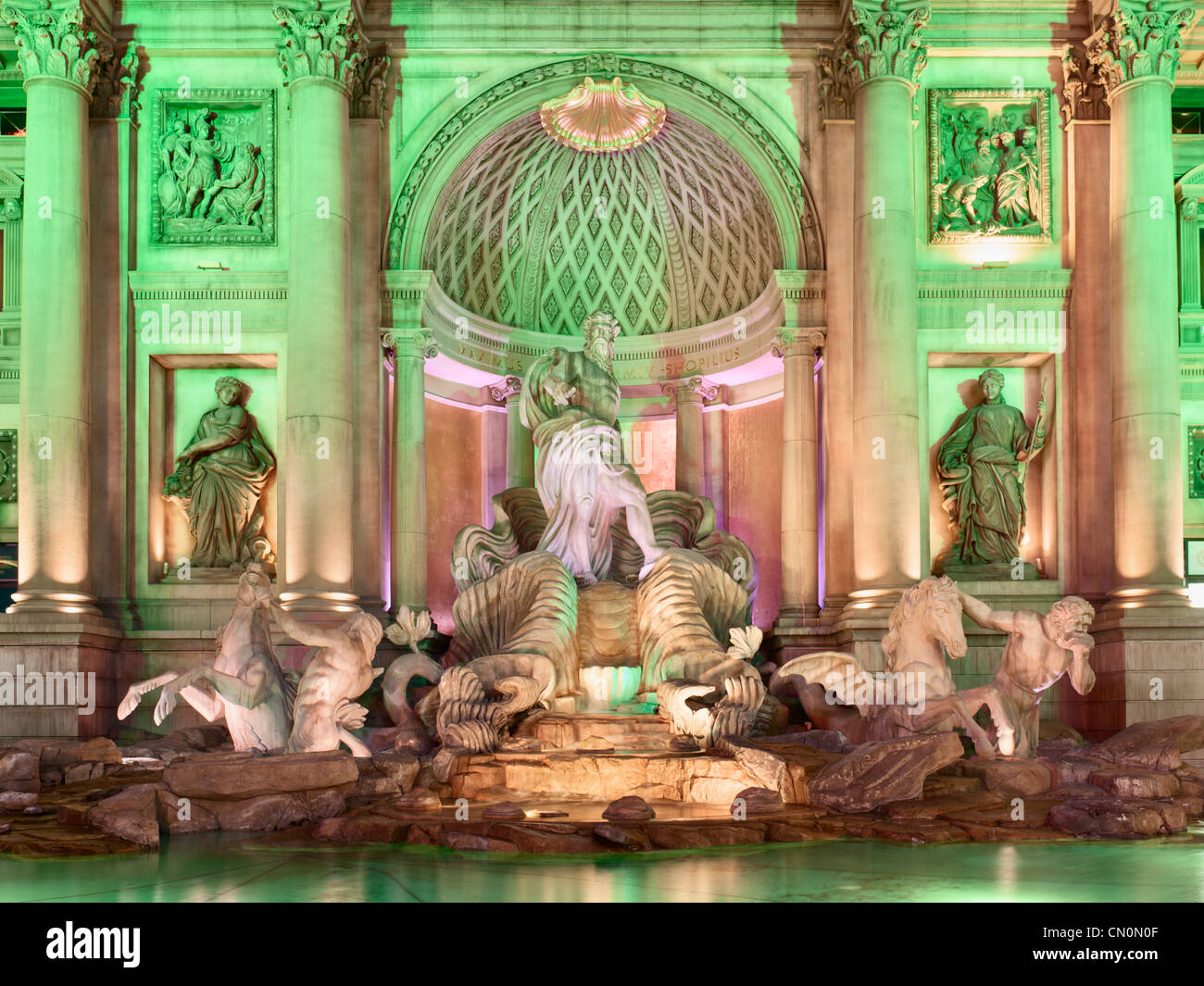 Fontaine de Trevi, l'hôtel Caesars Palace Las Vegas Paradise Banque D'Images