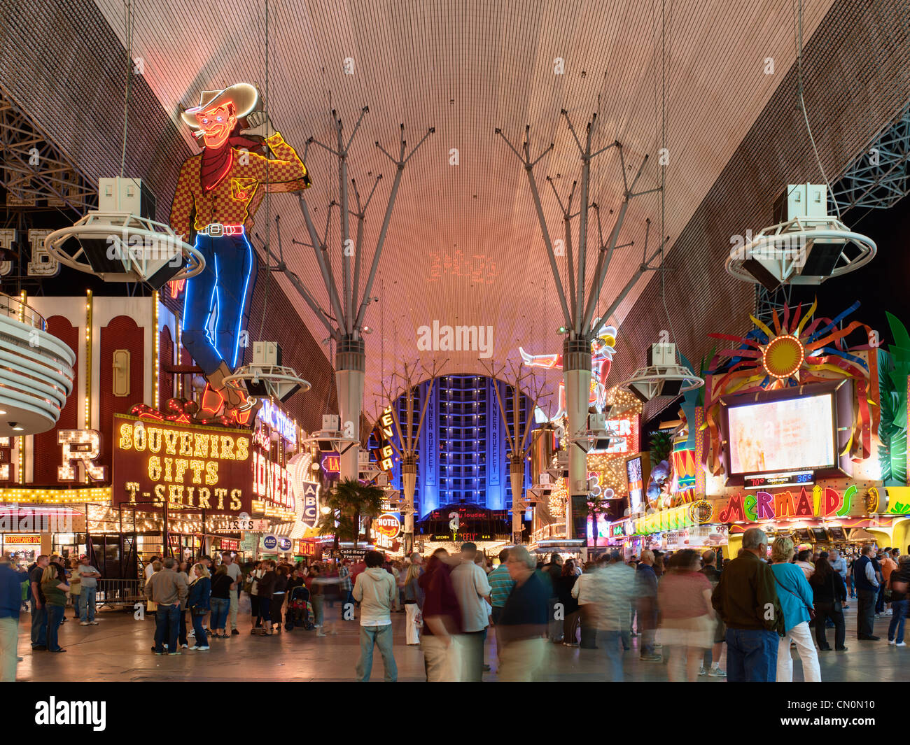 Fremont Street, Las Vegas Banque D'Images