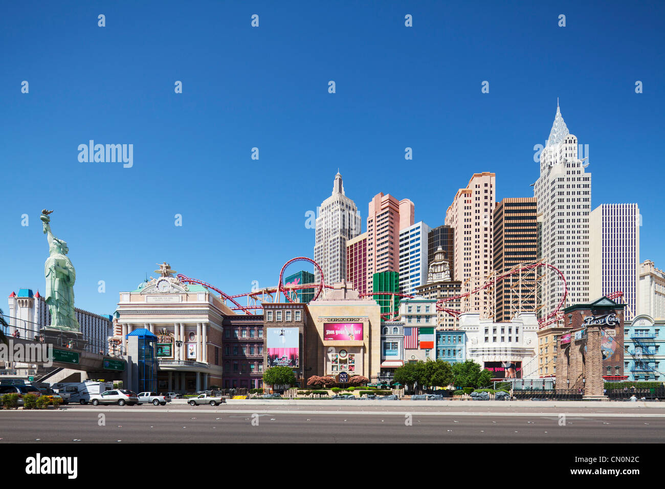 New York New York, Las Vegas Paradise Banque D'Images