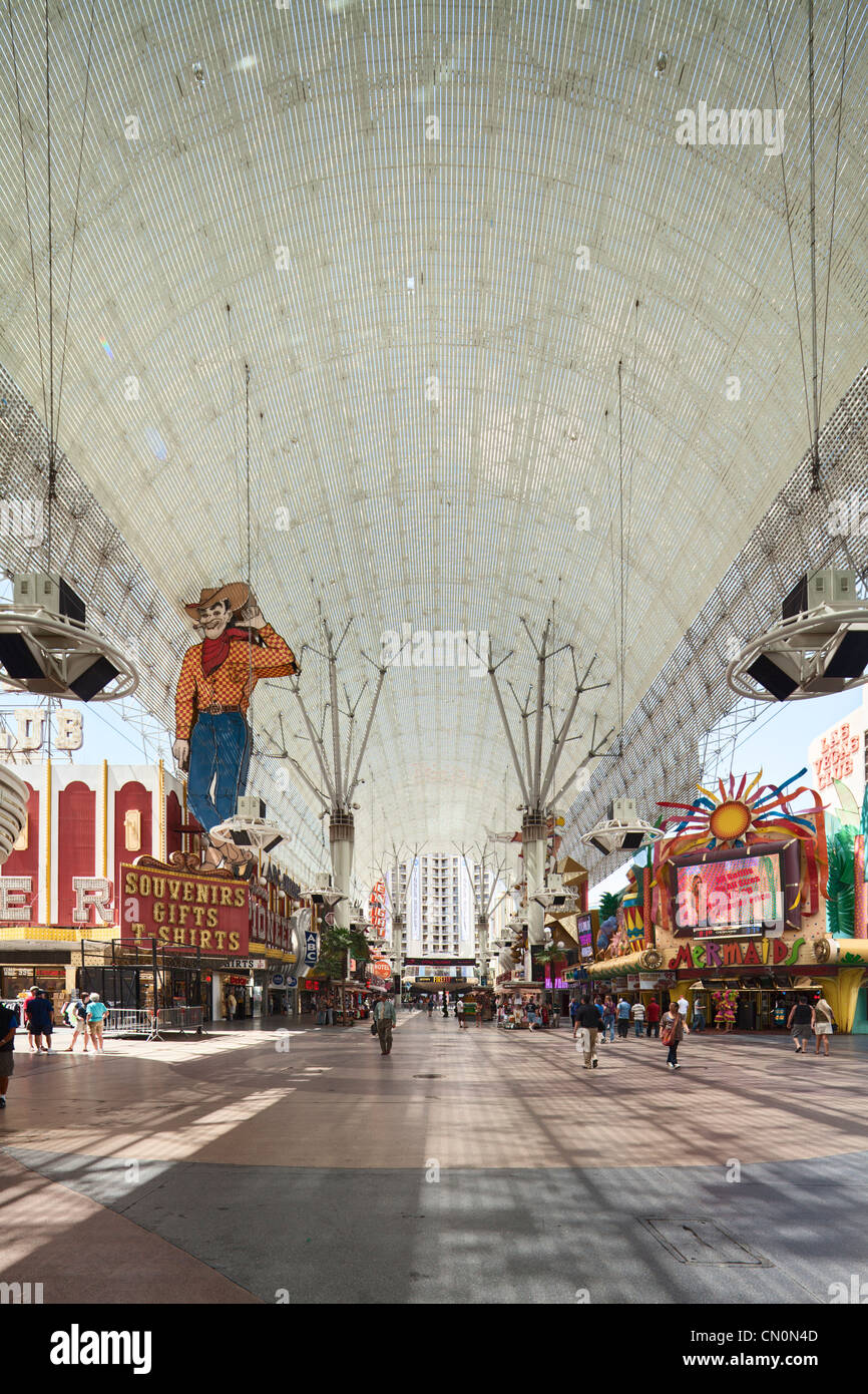 Fremont Street, Las Vegas Banque D'Images