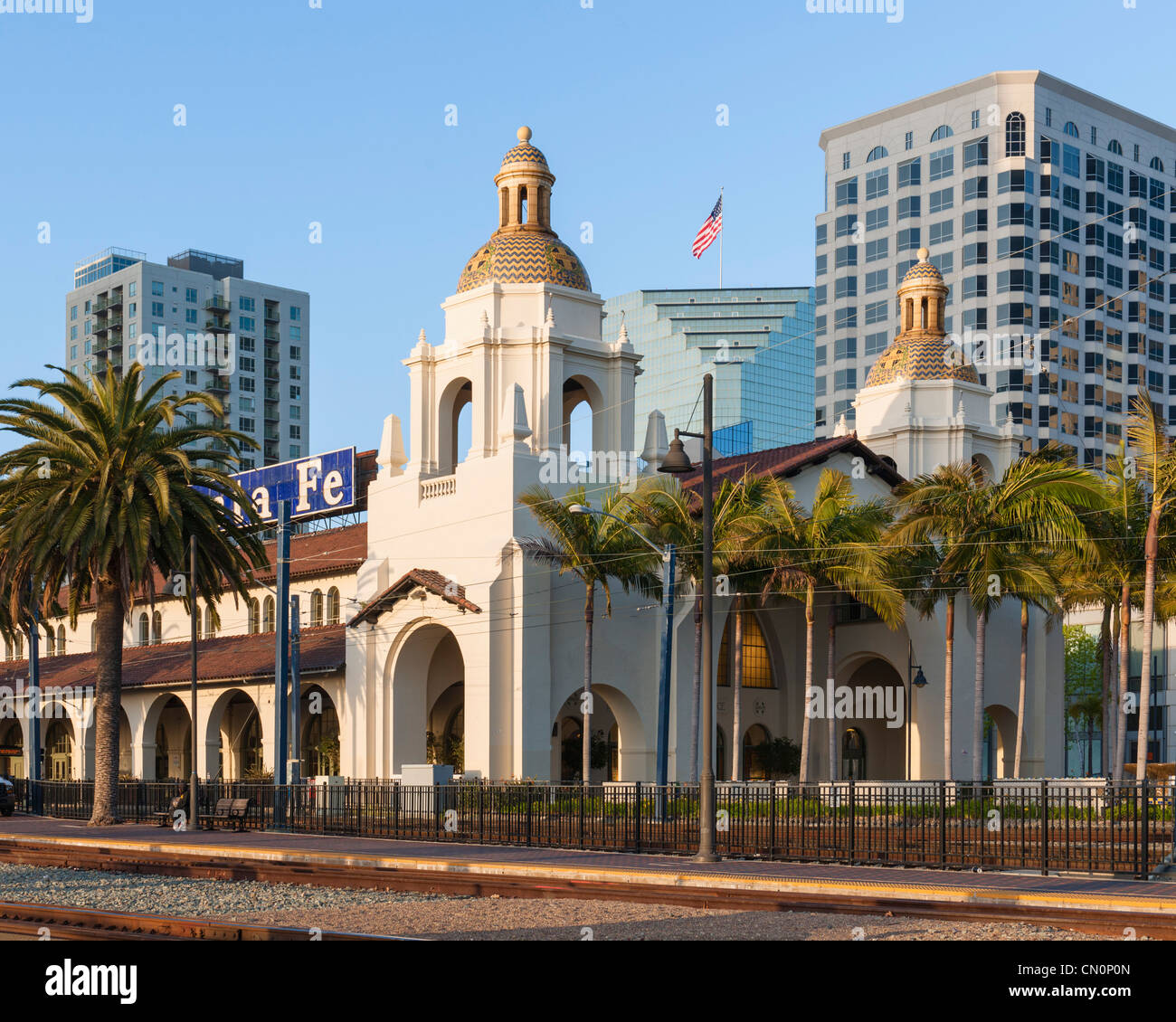 San Diego Santa Fe Depot gare Amtrak Union Station Banque D'Images