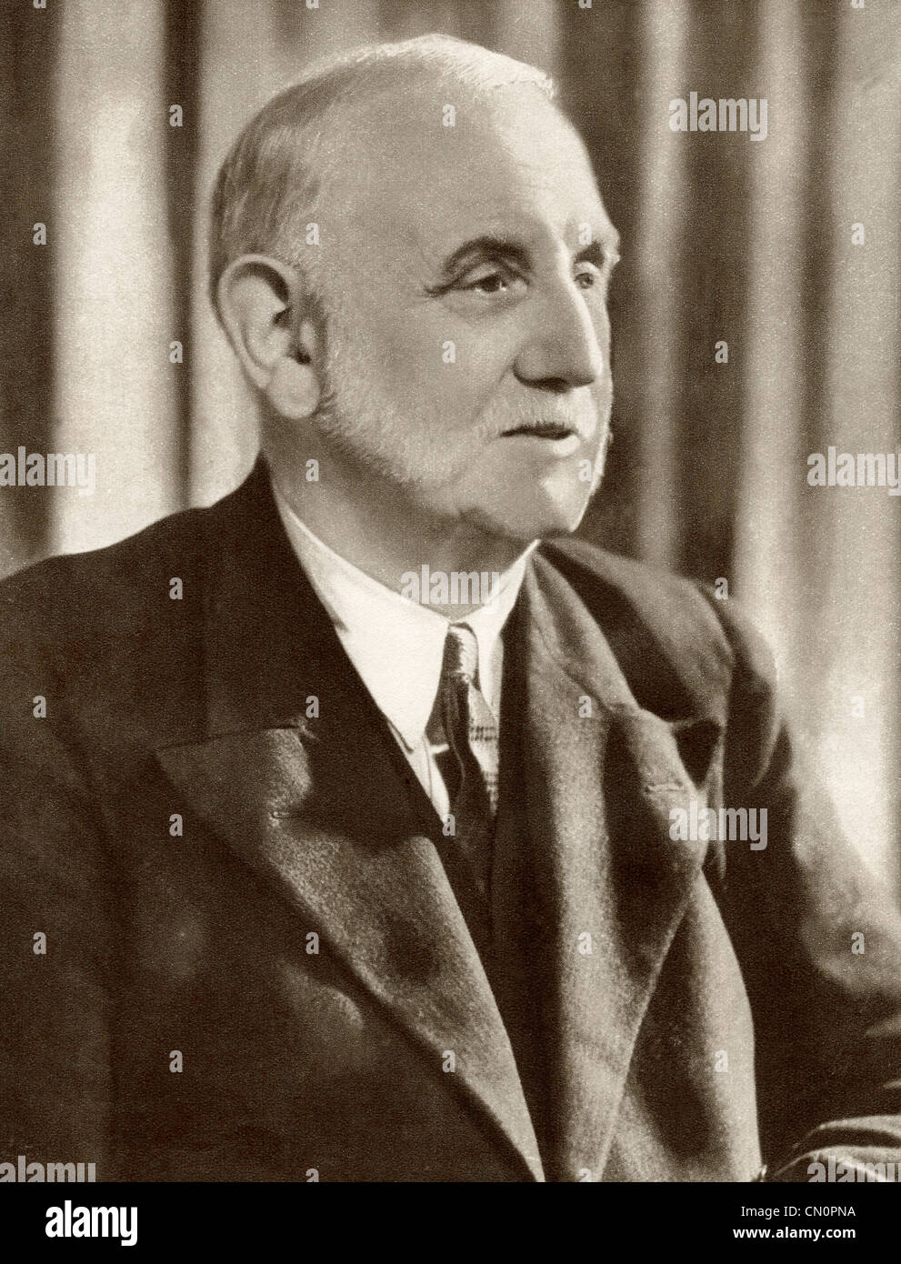 George Lansbury, 1859 - 1940. Homme politique français, socialiste, pacifiste chrétien et éditeur de journal. Banque D'Images