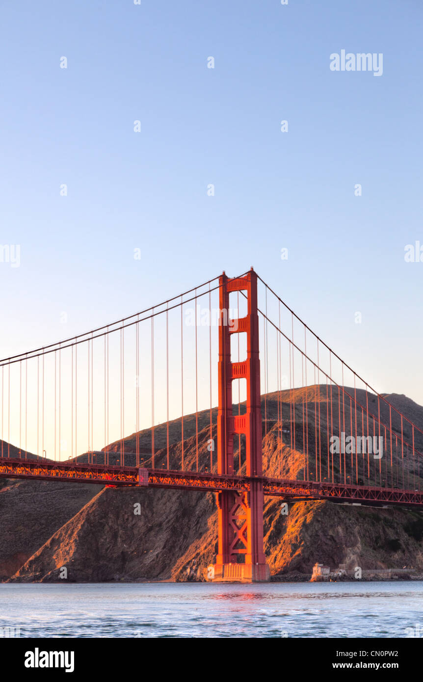 Golden Gate Bridge San Francisco USA de la baie Banque D'Images