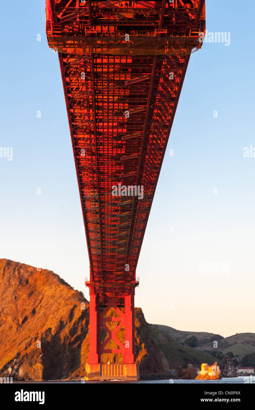 Golden Gate Bridge San Francisco USA de la baie Banque D'Images