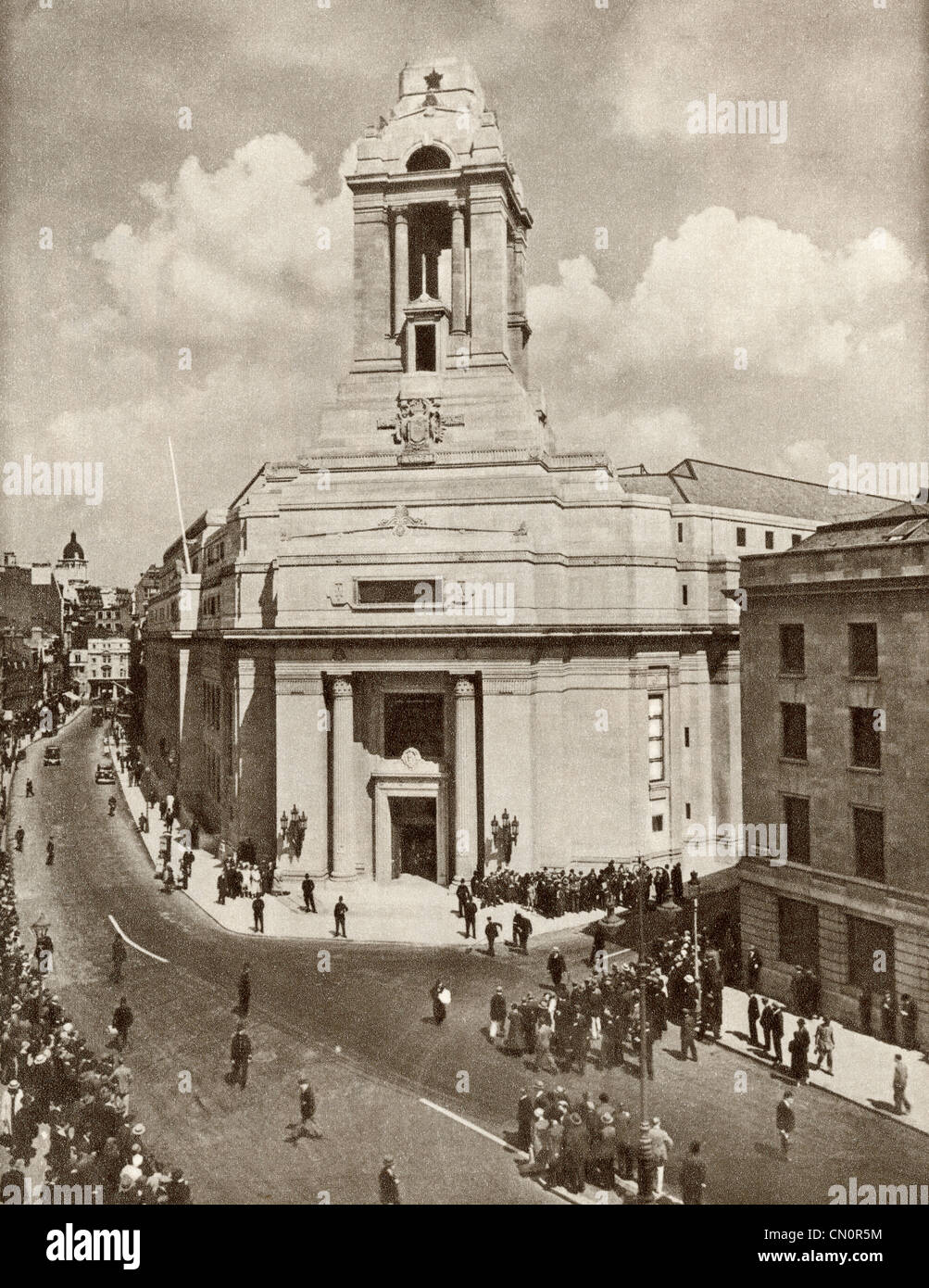 Inauguration du Temple Maçonnique, Queen Street, Londres, Angleterre en 1933 Banque D'Images