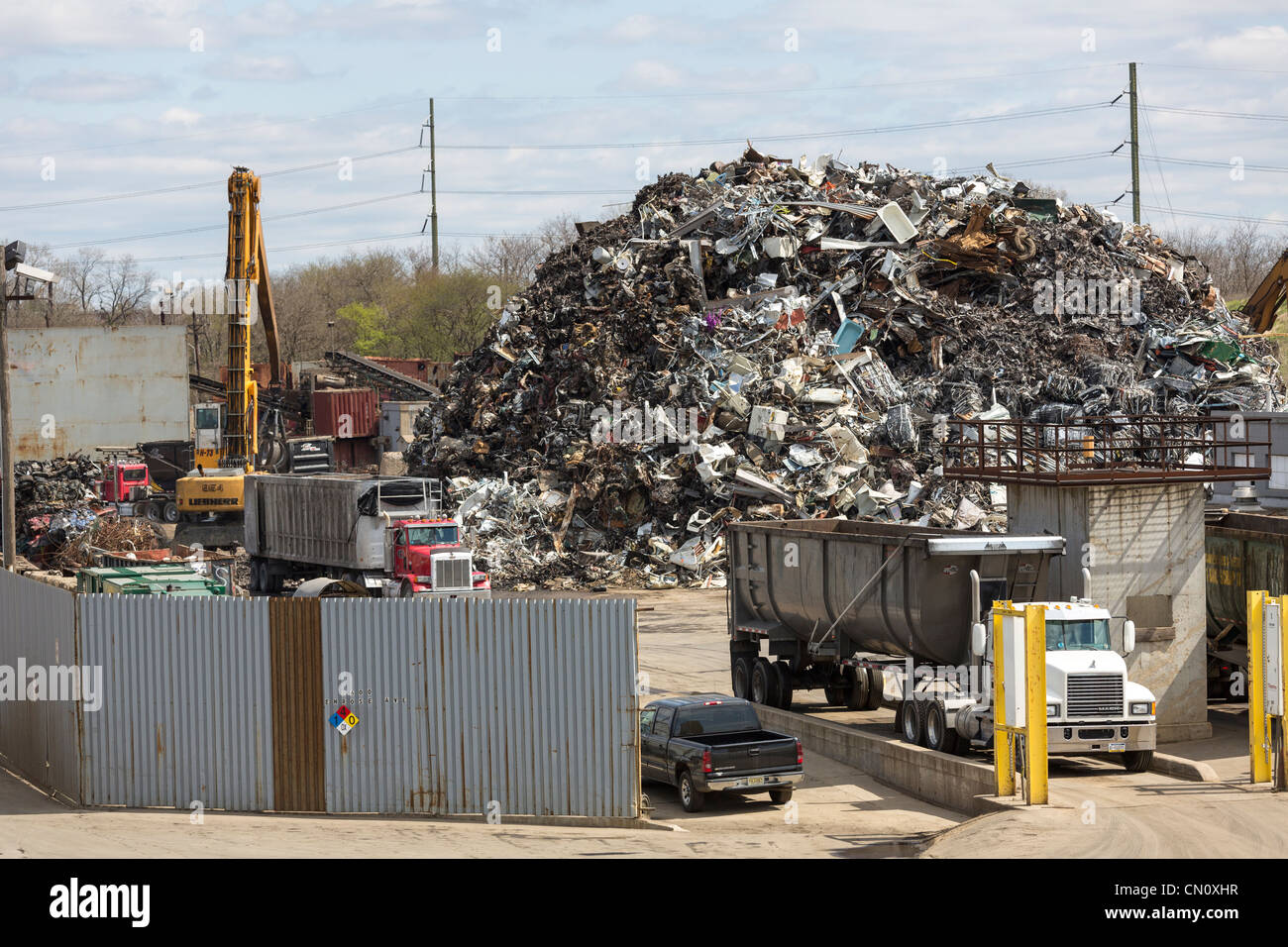 SPC Corporation Inc. usine de recyclage des déchets, Philadelphia, Pennsylvania, USA Banque D'Images