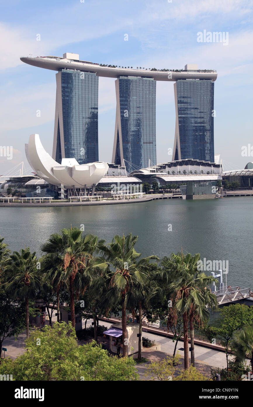 Marina Bay Sands Resort and Casino Hotel, Singapore Banque D'Images