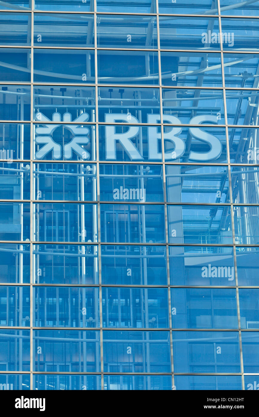 Royal Bank of Scotland RBS à Londres, Royaume-Uni Banque D'Images