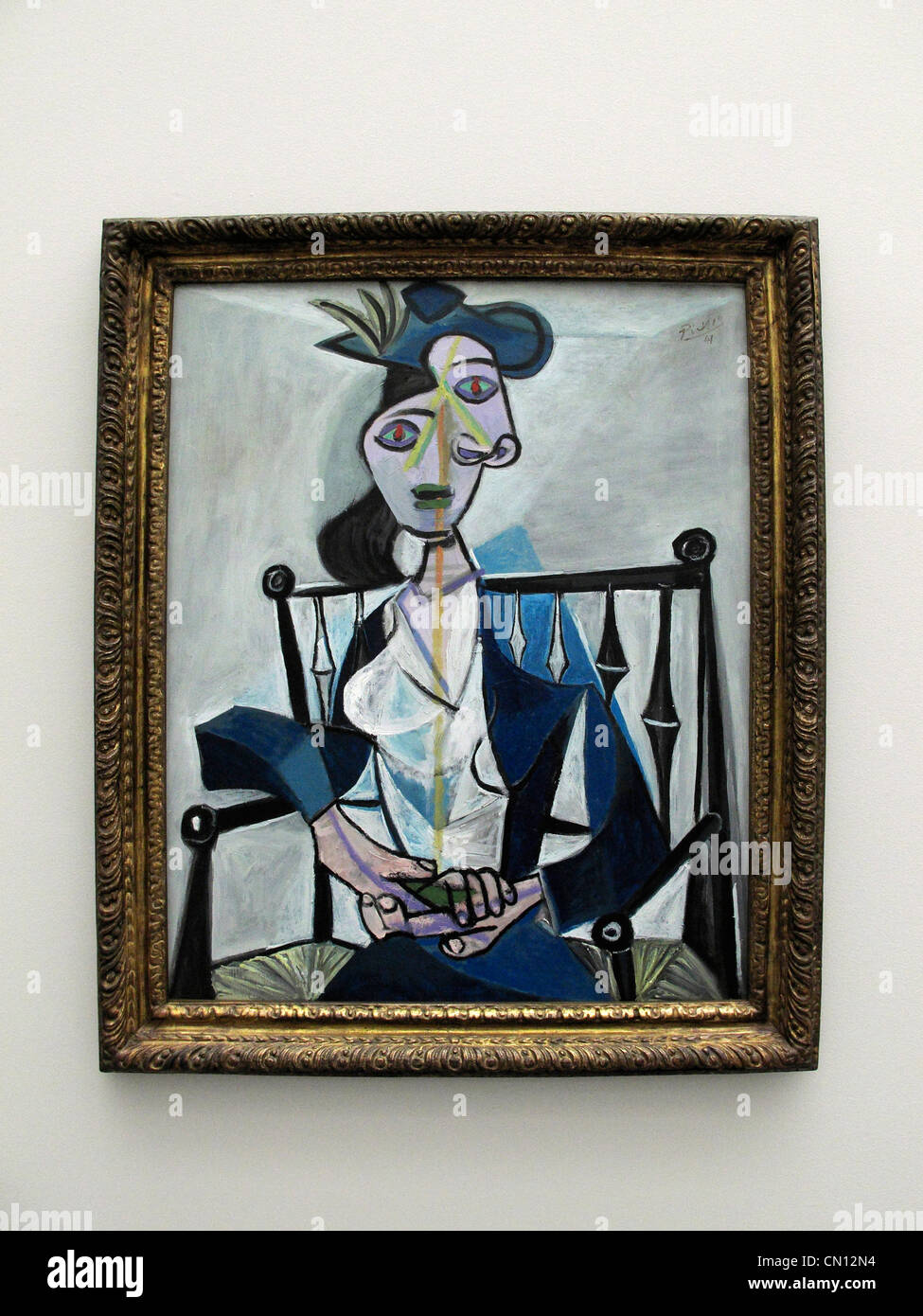 Allemagne Munich Pinakothek der Moderne "Les femmes" Picasso Beckmann De Kooning 2012 mars. Femme assise 1941 Banque D'Images