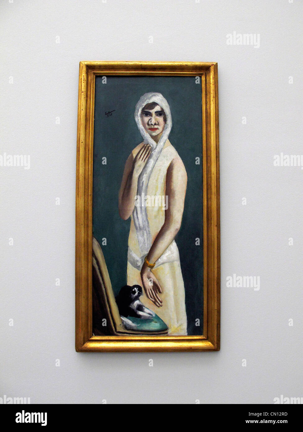 Allemagne Munich Pinakothek der Moderne "Les femmes" Picasso Beckmann De Kooning 2012 mars. Portrait de Max Beckmann Quappi 1925 Banque D'Images