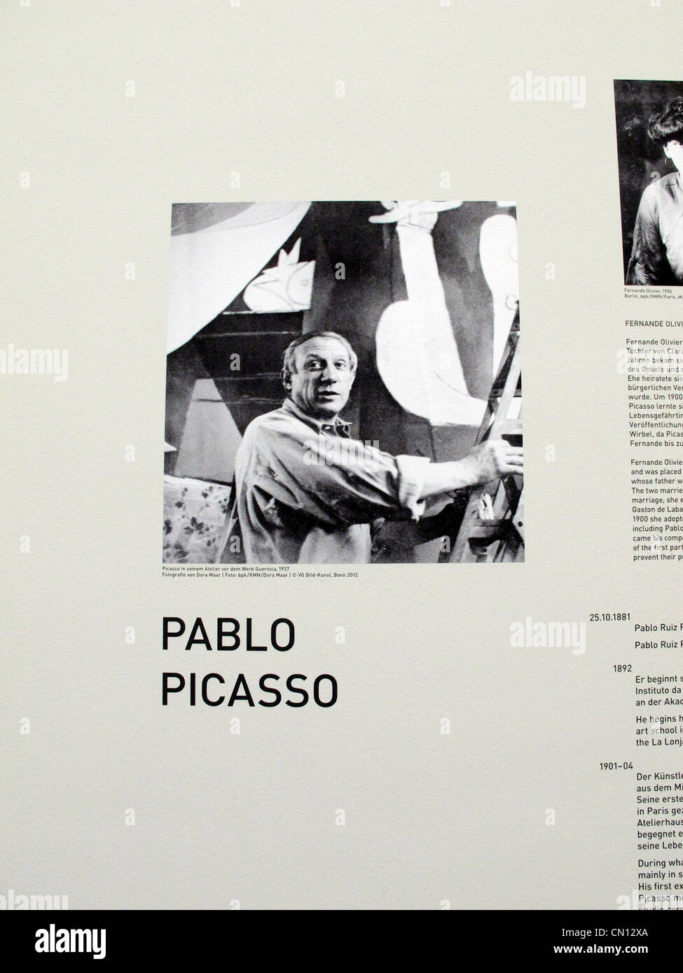 Allemagne Munich Pinakothek der Moderne "Les femmes" Picasso Beckmann De Kooning 2012 mars. Banque D'Images