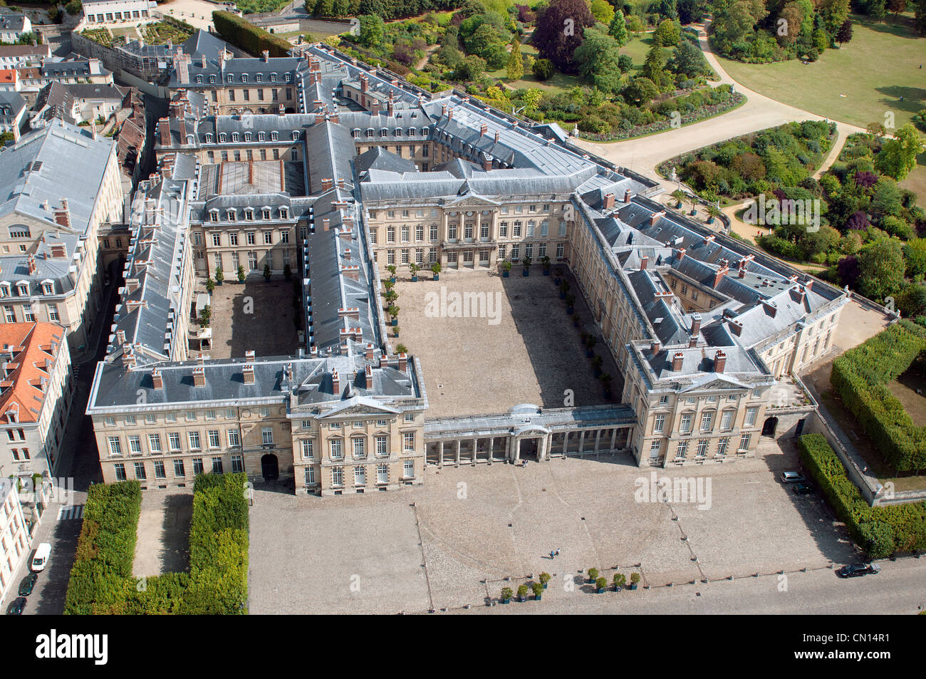 La France L Oise Compiegne Le Chateau Vue Aerienne Photo Stock Alamy