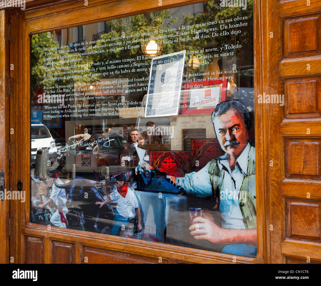 Madrid, Espagne. Restaurante Botin. Une fois qu'un restaurant préféré d'Ernest Hemingway. Banque D'Images