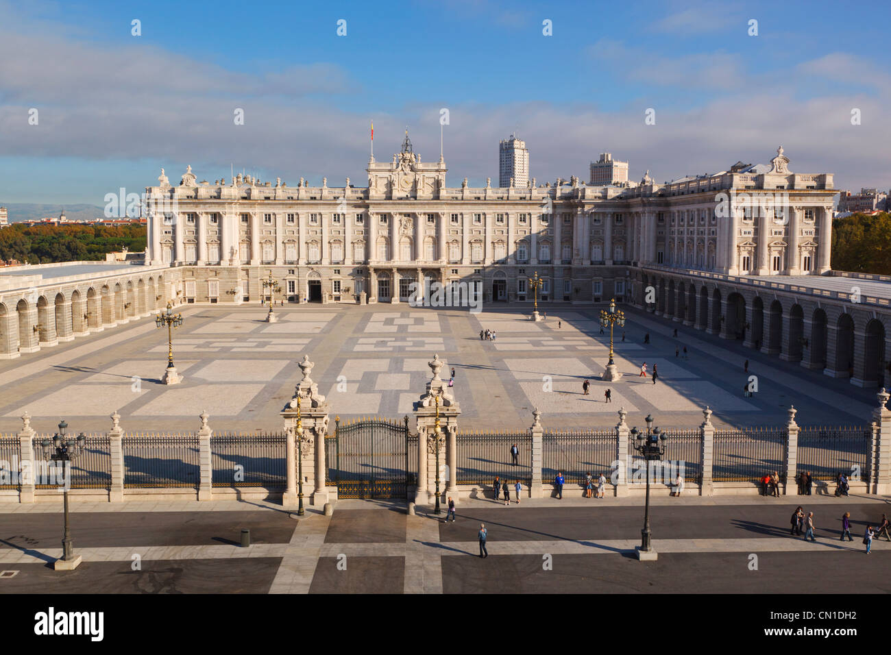 Madrid, Espagne. Palacio Real. Le Palais Royal. Banque D'Images